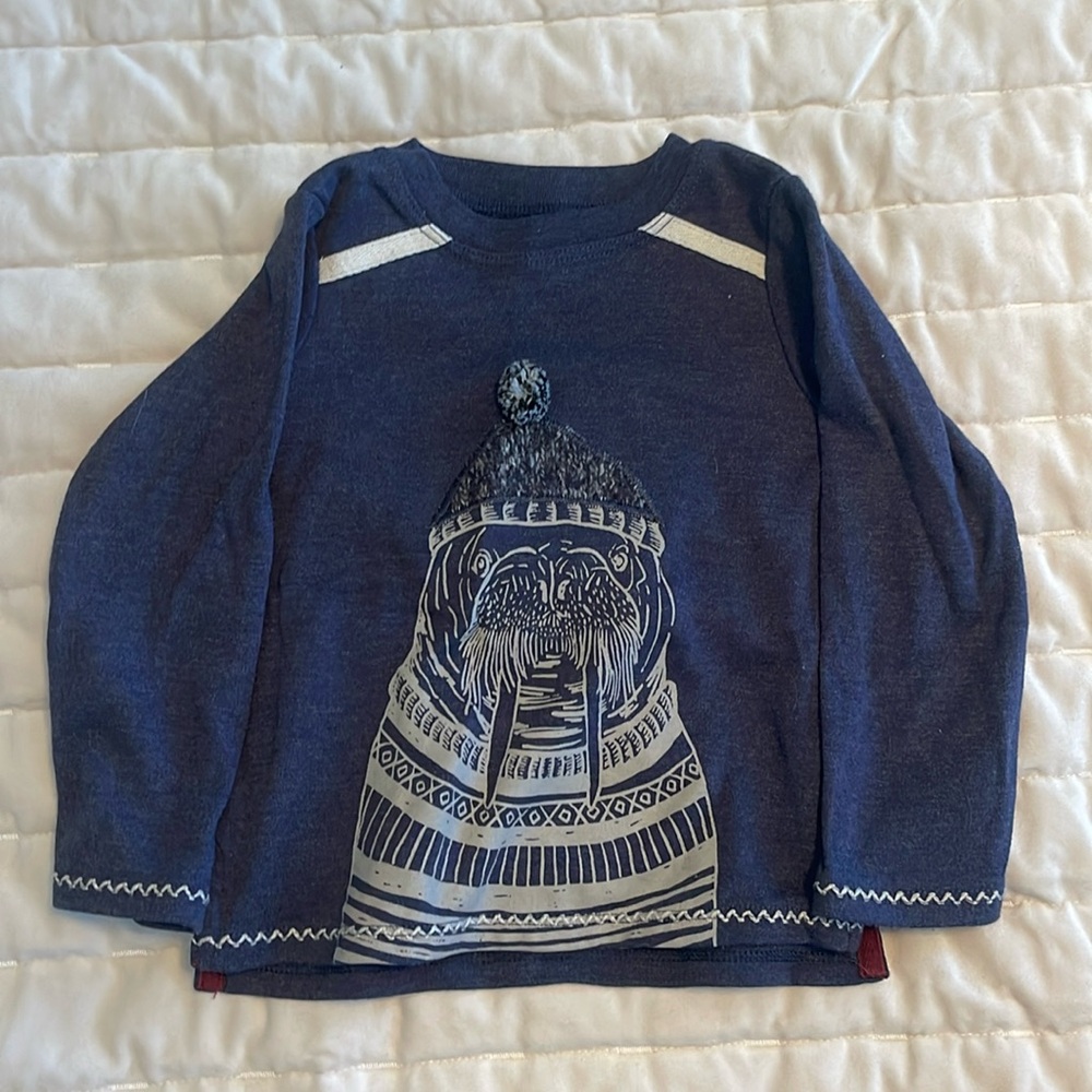 Long Sleeve Mud Pie Walrus Shirt
